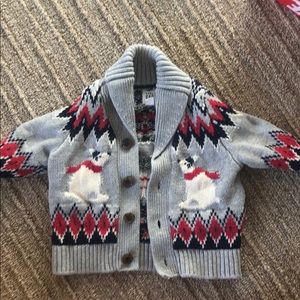 Baby Gap Grey Winter Cardigan 3-6 mos, Worn Once